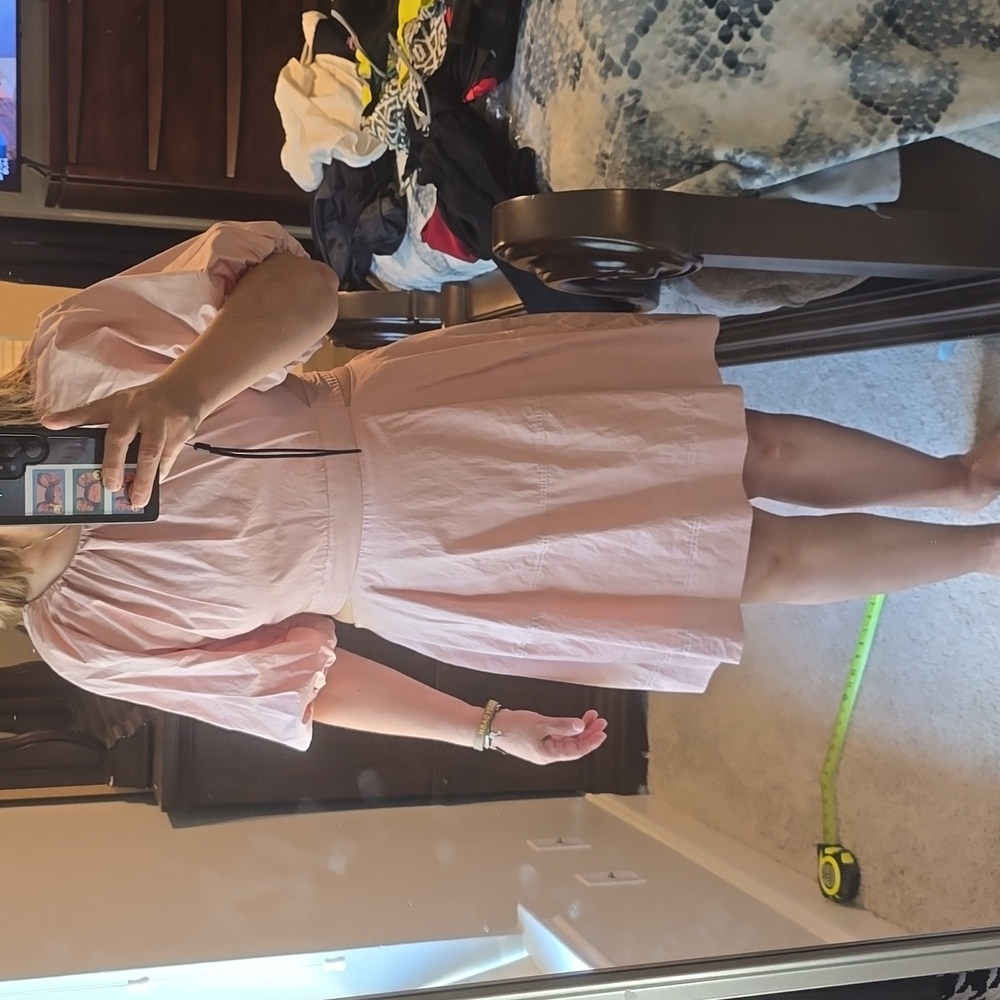 Elegant Peach Midi Dress